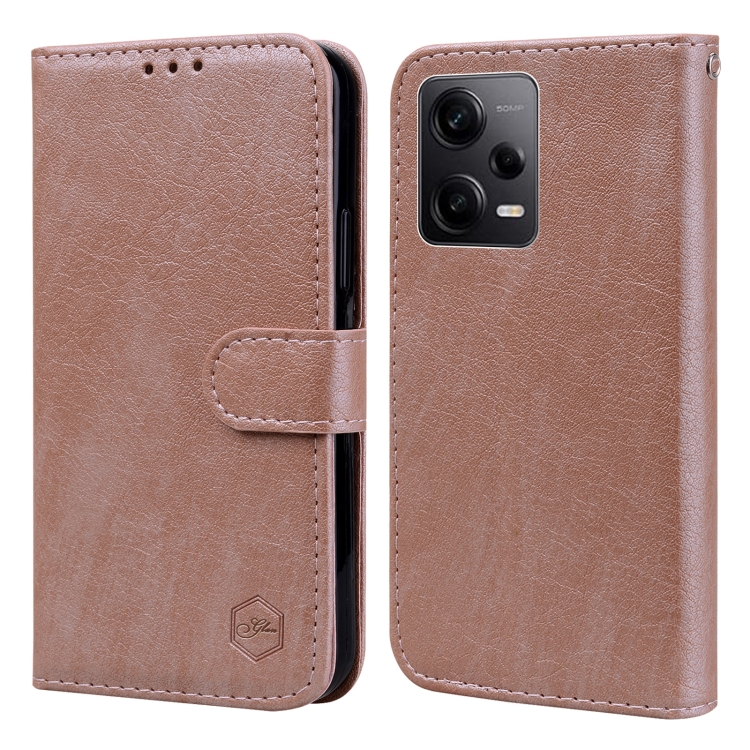 For Xiaomi Redmi Note 12 Pro Global Skin Feeling Oil Leather Texture PU + TPU Phone Case(Champagne)
For Xiaomi Redmi Note 12 Pro Global Skin Feeling Oil Leather Texture PU + TPU Phone Case(Champagne)