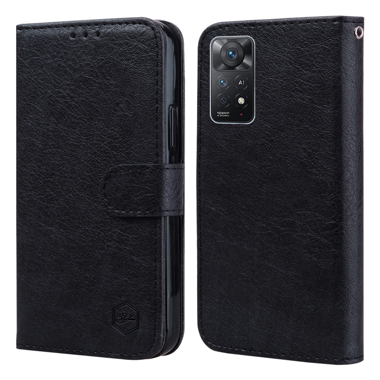 For Xiaomi Redmi Note 11 Pro 4G Global Skin Feeling Oil Leather Texture PU + TPU Phone Case(Black)
For Xiaomi Redmi Note 11 Pro 4G Global Skin Feeling Oil Leather Texture PU + TPU Phone Case(Black)