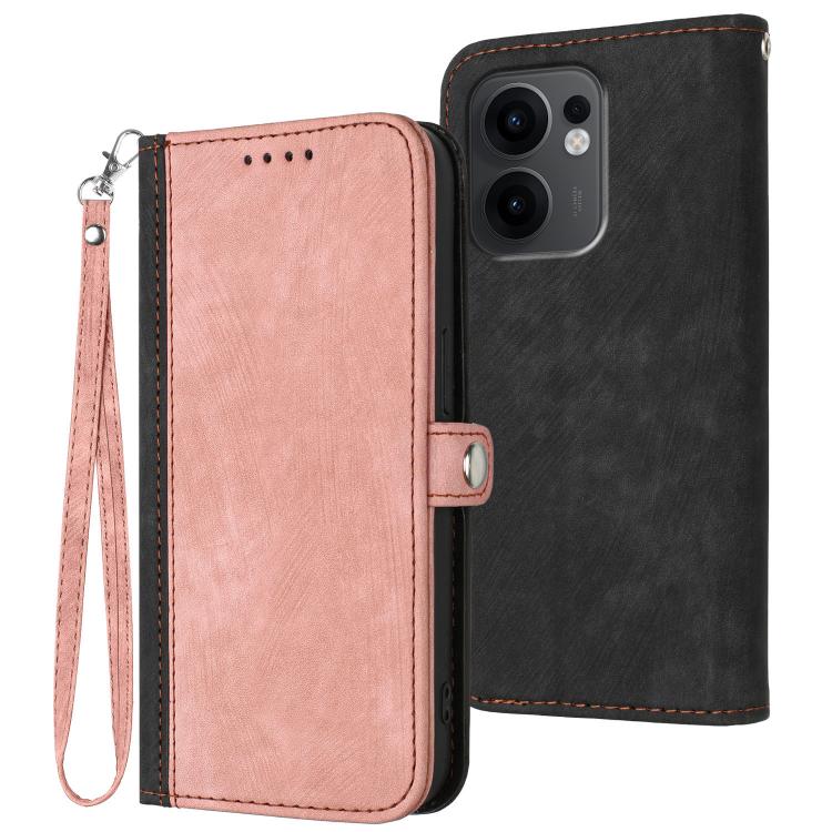 For OPPO Reno13 F 4G / 5G Side Buckle Double Fold Hand Strap Leather Phone Case(Pink)
For OPPO Reno13 F 4G / 5G Side Buckle Double Fold Hand Strap Leather Phone Case(Pink)