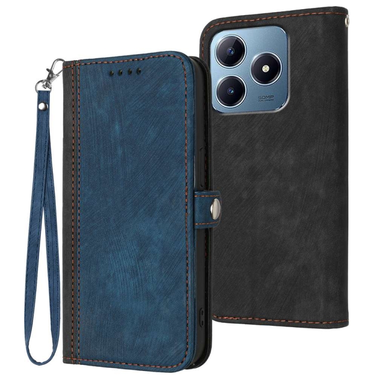 For Realme C63 / C61 Global Side Buckle Double Fold Hand Strap Leather Phone Case(Royal Blue)
For Realme C63 / C61 Global Side Buckle Double Fold Hand Strap Leather Phone Case(Royal Blue)