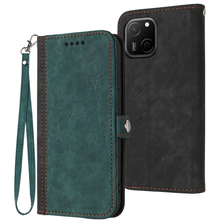 For Huawei Maimang A20 Side Buckle Double Fold Hand Strap Leather Phone Case(Dark Green)
For Huawei Maimang A20 Side Buckle Double Fold Hand Strap Leather Phone Case(Dark Green)
