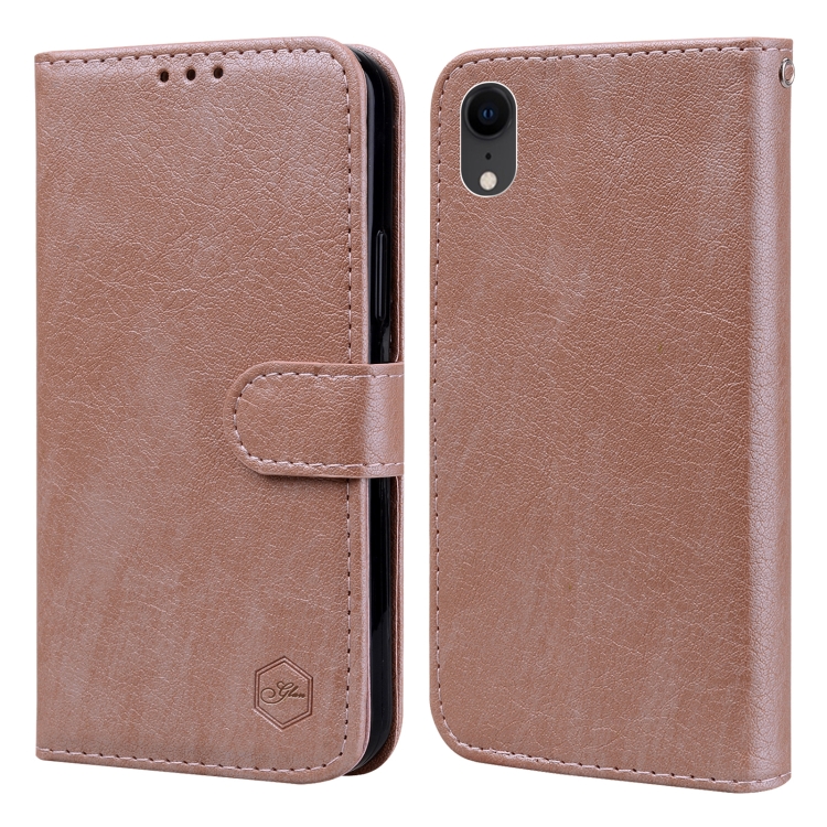 For iPhone XR Skin Feeling Oil Leather Texture PU + TPU Phone Case(Champagne)
For iPhone XR Skin Feeling Oil Leather Texture PU + TPU Phone Case(Champagne)
