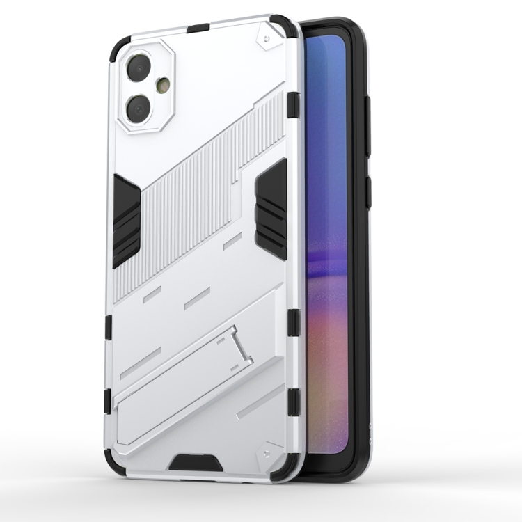 For Samsung Galaxy A05 4G Punk Armor 2 in 1 PC + TPU Shockproof Phone Case with Invisible Holder(White)
For Samsung Galaxy A05 4G Punk Armor 2 in 1 PC + TPU Shockproof Phone Case with Invisible Holder(White)