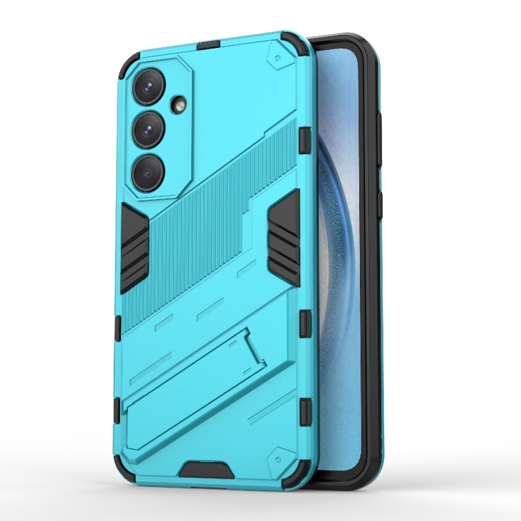 For Samsung Galaxy A55 5G Punk Armor 2 in 1 PC + TPU Shockproof Phone Case with Invisible Holder(Blue)
For Samsung Galaxy A55 5G Punk Armor 2 in 1 PC + TPU Shockproof Phone Case with Invisible Holder(Blue)