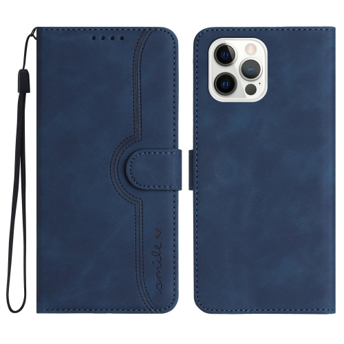 

For iPhone 15 Pro Max Heart Pattern Skin Feel Leather Phone Case(Royal Blue)