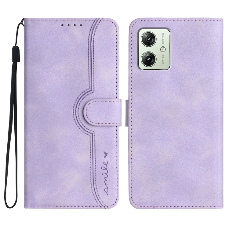 For Motorola Moto G54 Global Heart Pattern Skin Feel Leather Phone Case(Purple)
For Motorola Moto G54 Global Heart Pattern Skin Feel Leather Phone Case(Purple)