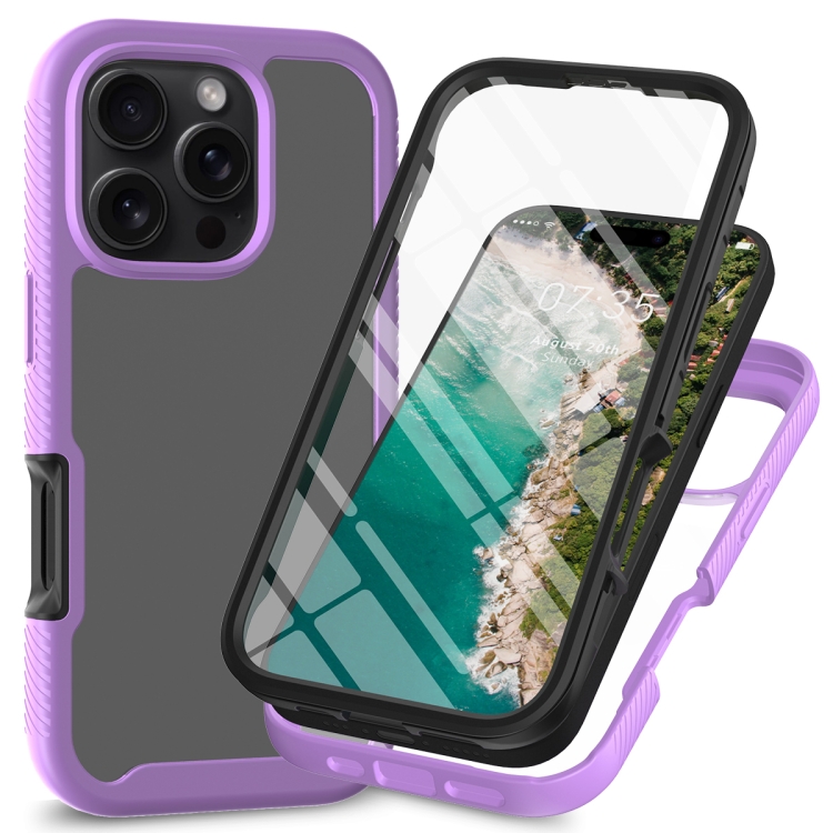 For iPhone 16 Pro Starry Sky Solid Color Series PC + TPU Phone Case with PET Film(Purple)
For iPhone 16 Pro Starry Sky Solid Color Series PC + TPU Phone Case with PET Film(Purple)