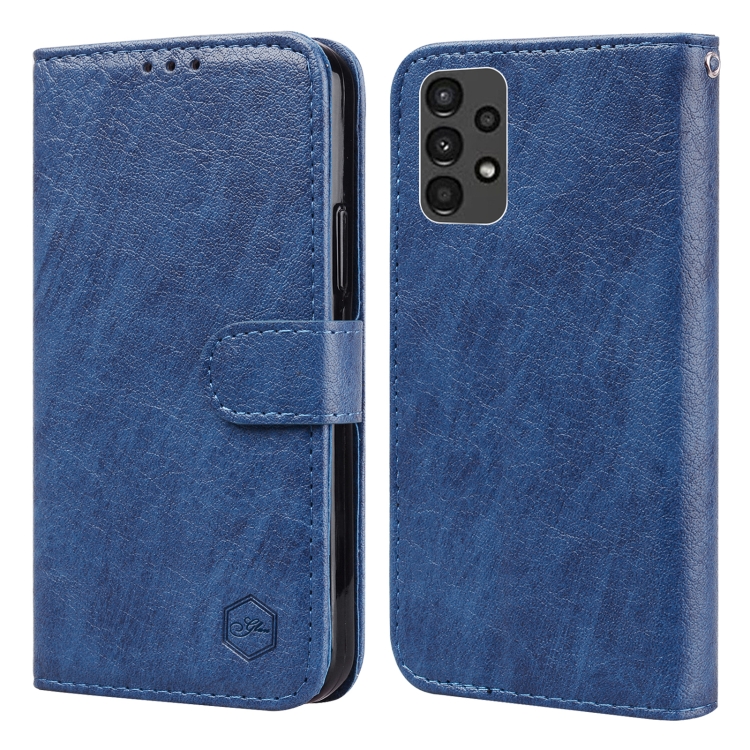 For Samsung Galaxy A13 4G / A13 5G Skin Feeling Oil Leather Texture PU + TPU Phone Case(Dark Blue)
For Samsung Galaxy A13 4G / A13 5G Skin Feeling Oil Leather Texture PU + TPU Phone Case(Dark Blue)