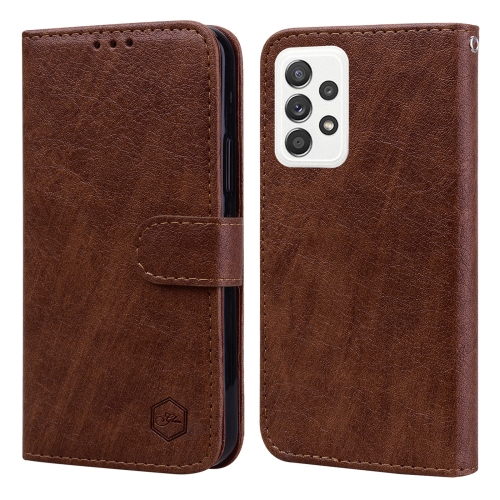 For Samsung Galaxy A52 5G Skin Feeling Oil Leather Texture PU + TPU Phone Case(Brown)
For Samsung Galaxy A52 5G Skin Feeling Oil Leather Texture PU + TPU Phone Case(Brown)