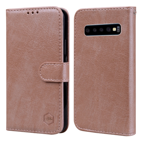 For Samsung Galaxy S10 Skin Feeling Oil Leather Texture PU + TPU Phone Case(Champagne)
For Samsung Galaxy S10 Skin Feeling Oil Leather Texture PU + TPU Phone Case(Champagne)