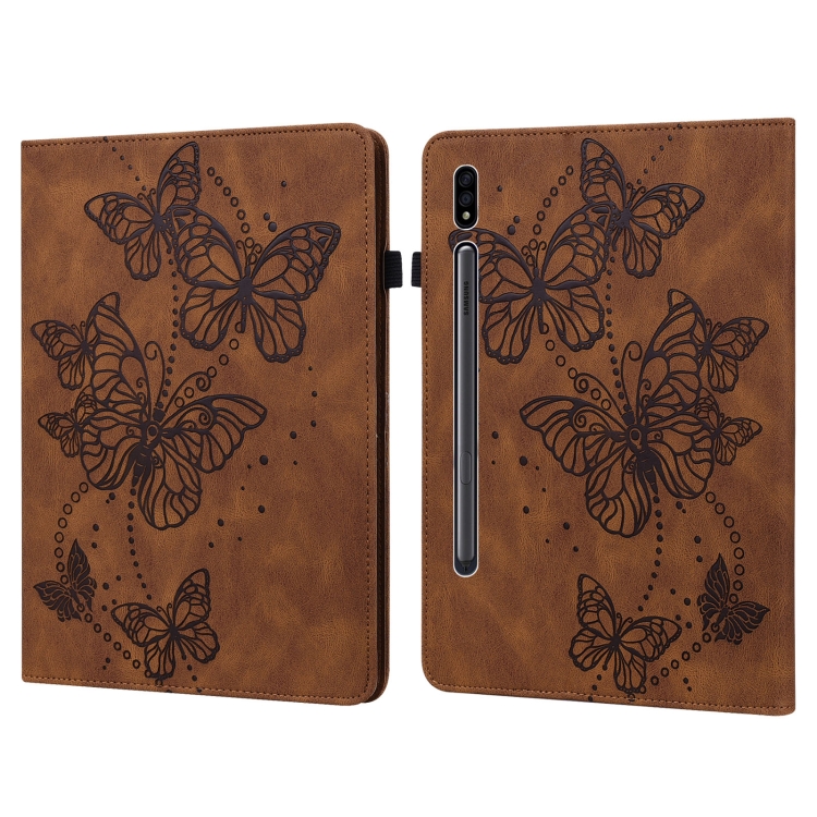 For Samsung Galaxy Tab S9 Embossed Butterfly Pattern Leather Tablet Case(Brown)
For Samsung Galaxy Tab S9 Embossed Butterfly Pattern Leather Tablet Case(Brown)