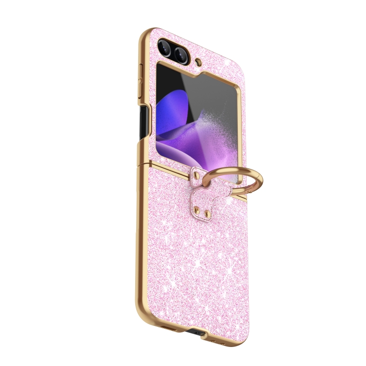 For Samsung Galaxy Z Flip3 Plating Gradient Color Glitter Phone Case With Ring Holder(Pink)
For Samsung Galaxy Z Flip3 Plating Gradient Color Glitter Phone Case With Ring Holder(Pink)