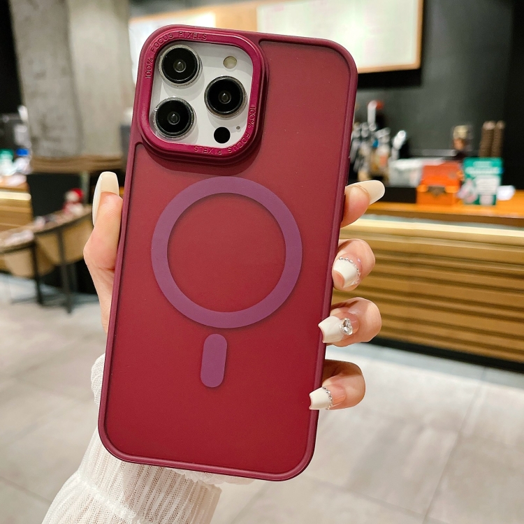 For iPhone 12 Pro Imitation Metal Frosted Skin Feel Acrylic MagSafe Phone Case(Red)
For iPhone 12 Pro Imitation Metal Frosted Skin Feel Acrylic MagSafe Phone Case(Red)