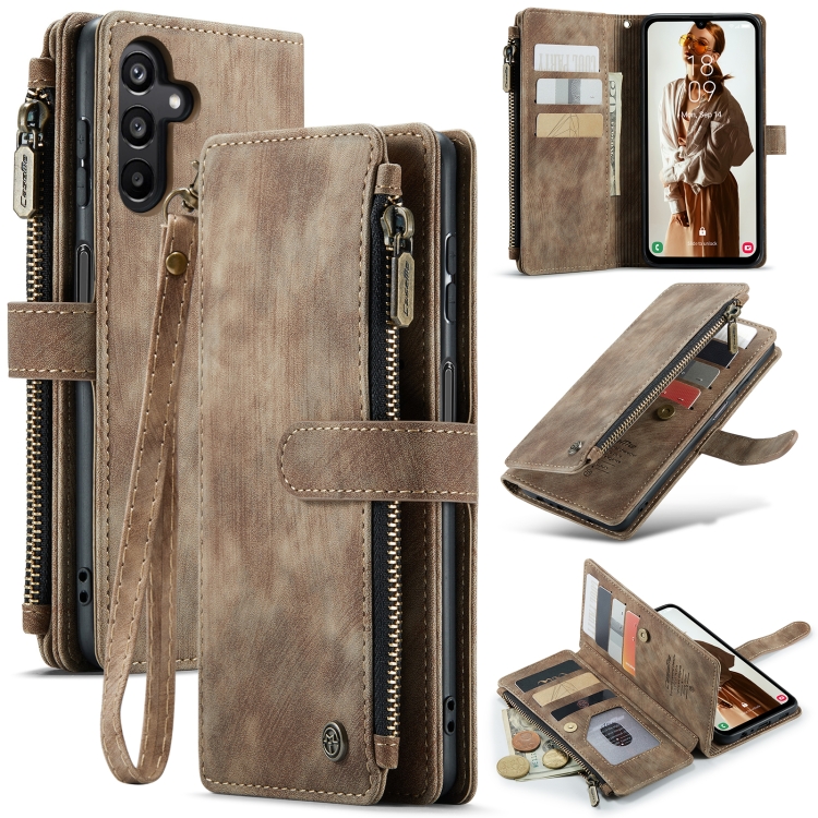 For Samsung Galaxy A15 CaseMe C30 Card Slots Zipper Wallet Leather Phone Case(Brown)
For Samsung Galaxy A15 CaseMe C30 Card Slots Zipper Wallet Leather Phone Case(Brown)