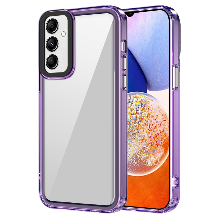 For Samsung Galaxy A14 4G/5G Transparent Acrylic + TPU Shockproof Phone Case(Transparent Purple)
For Samsung Galaxy A14 4G/5G Transparent Acrylic + TPU Shockproof Phone Case(Transparent Purple)