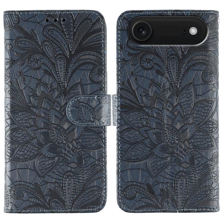 For iPhone Air Lace Flower Embossing Flip Leather Phone Case(Dark Blue) 
For iPhone Air Lace Flower Embossing Flip Leather Phone Case(Dark Blue)