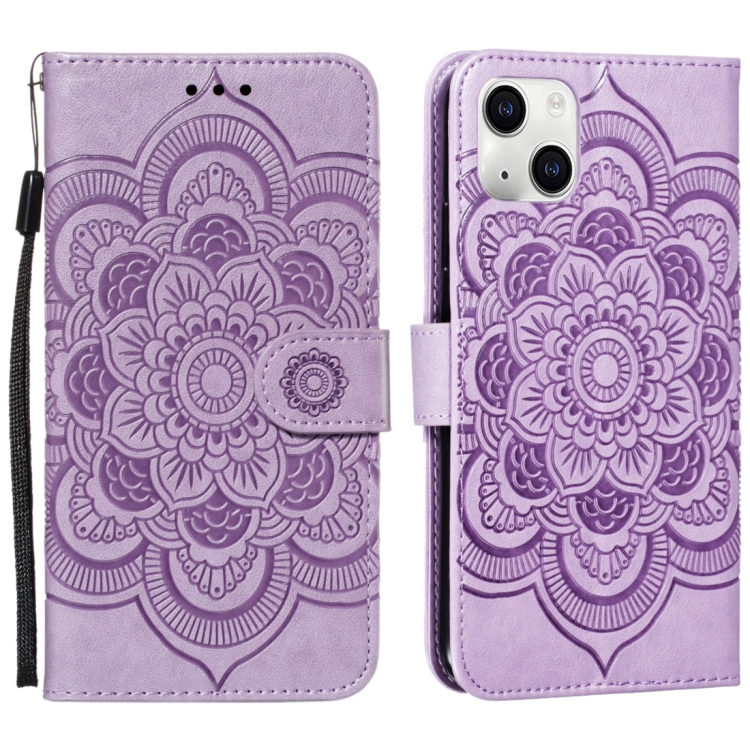For iPhone 15 Plus Mandala Embossing Pattern Horizontal Flip Leather Phone Case(Purple)
For iPhone 15 Plus Mandala Embossing Pattern Horizontal Flip Leather Phone Case(Purple)