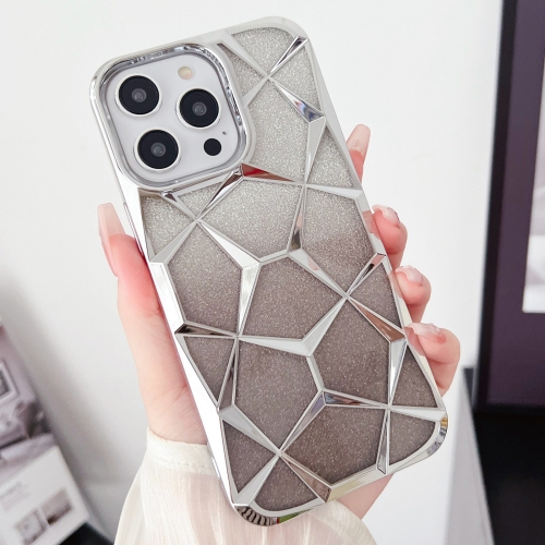 For iPhone 13 Pro Gradient Glitter Water Cube Electroplating TPU Phone Case(Silver)
For iPhone 13 Pro Gradient Glitter Water Cube Electroplating TPU Phone Case(Silver)