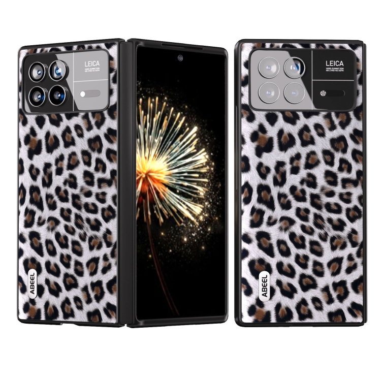 For Xiaomi Mix Fold 3 ABEEL Black Edge Leopard Phone Case(Silver Leopard) 
For Xiaomi Mix Fold 3 ABEEL Black Edge Leopard Phone Case(Silver Leopard)