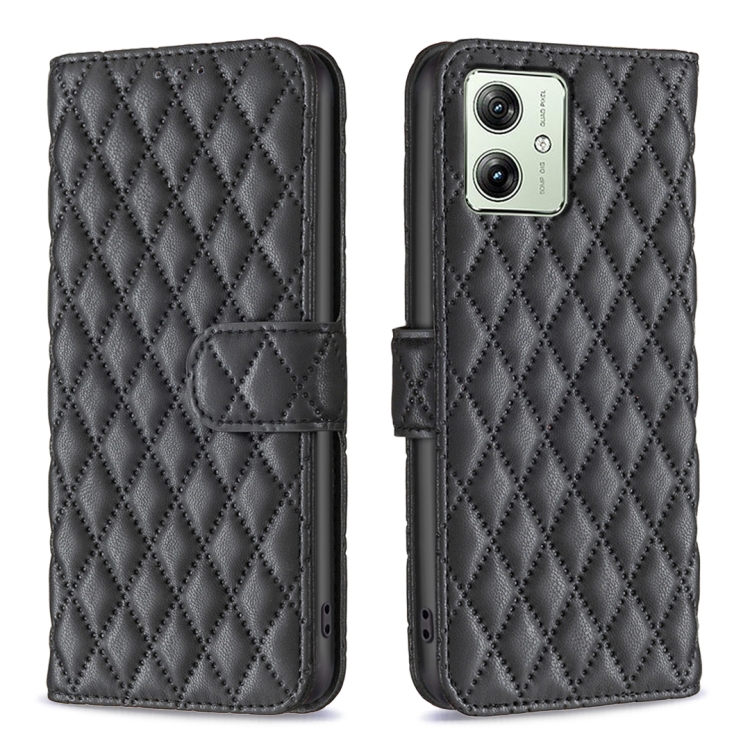 For Motorola Moto G54 5G EU Edition Diamond Lattice Wallet Flip Leather Phone Case(Black)
For Motorola Moto G54 5G EU Edition Diamond Lattice Wallet Flip Leather Phone Case(Black)