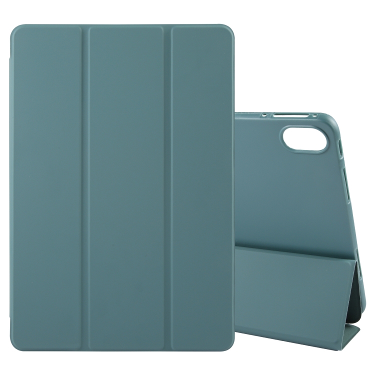 For Huawei MatePad 2023 / Air 11.5 Solid Color 3-folding Leather Tablet Case(Dark Green)
For Huawei MatePad 2023 / Air 11.5 Solid Color 3-folding Leather Tablet Case(Dark Green)