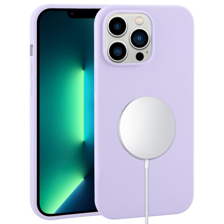 For iPhone 13 Pro Liquid Silicone Full Coverage MagSafe Phone Case(Lilac Purple)
For iPhone 13 Pro Liquid Silicone Full Coverage MagSafe Phone Case(Lilac Purple)