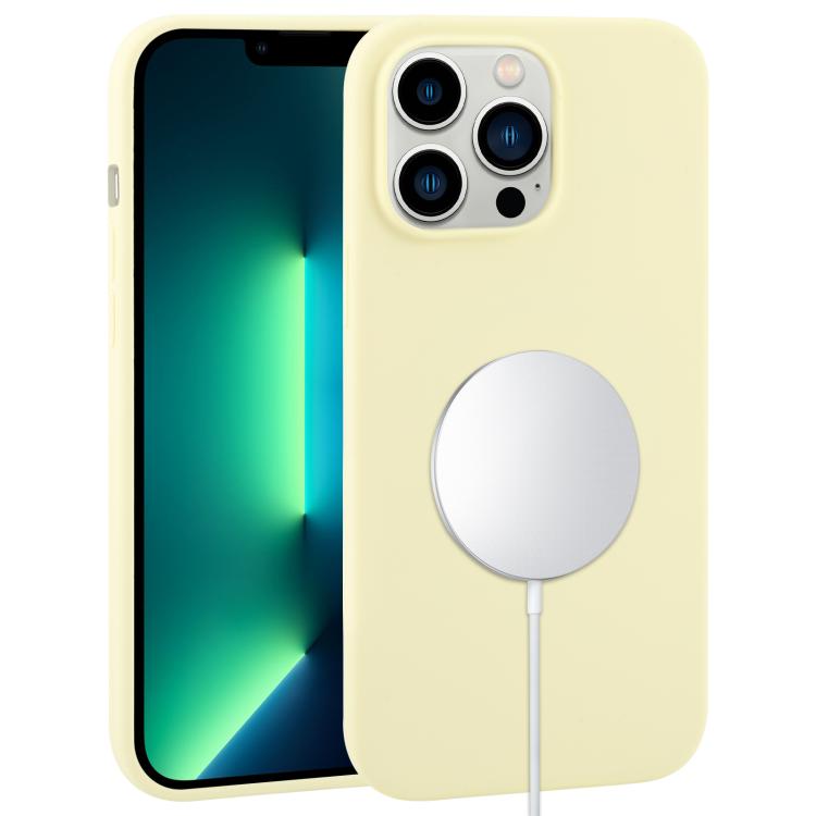 For iPhone 13 Pro Liquid Silicone Full Coverage MagSafe Phone Case(Light Yellow)
For iPhone 13 Pro Liquid Silicone Full Coverage MagSafe Phone Case(Light Yellow)