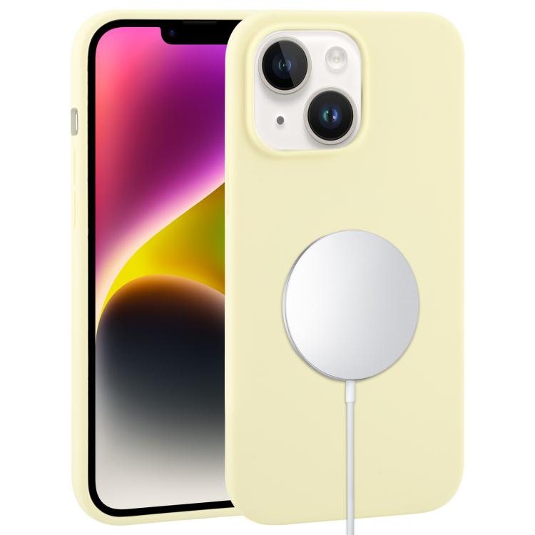 For iPhone 14 Plus Liquid Silicone Full Coverage MagSafe Phone Case(Light Yellow)
For iPhone 14 Plus Liquid Silicone Full Coverage MagSafe Phone Case(Light Yellow)
