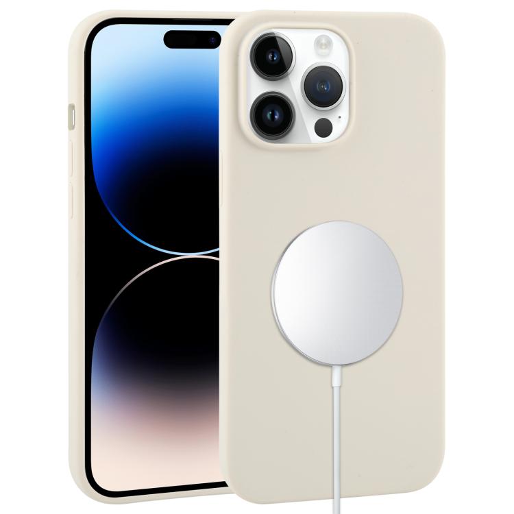 For iPhone 14 Pro Liquid Silicone Full Coverage MagSafe Phone Case(Antique White)
For iPhone 14 Pro Liquid Silicone Full Coverage MagSafe Phone Case(Antique White)