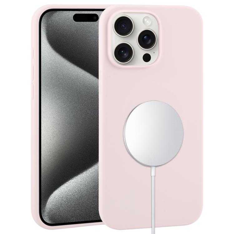 For iPhone 15 Pro Liquid Silicone Full Coverage MagSafe Phone Case(Light Pink)
For iPhone 15 Pro Liquid Silicone Full Coverage MagSafe Phone Case(Light Pink)