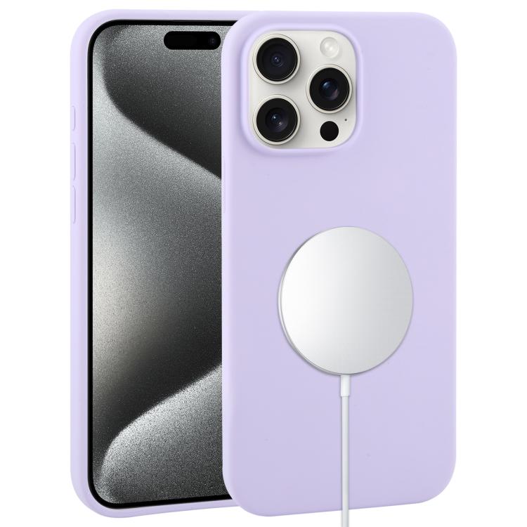 For iPhone 15 Pro Liquid Silicone Full Coverage MagSafe Phone Case(Lilac Purple)
For iPhone 15 Pro Liquid Silicone Full Coverage MagSafe Phone Case(Lilac Purple)