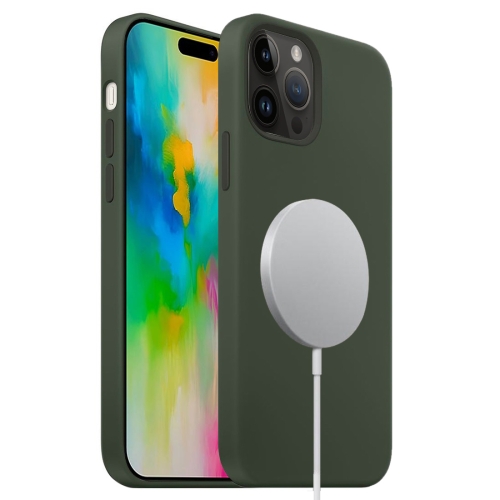 For iPhone 16 Pro Liquid Silicone Full Coverage MagSafe Phone Case(Deep Green)
For iPhone 16 Pro Liquid Silicone Full Coverage MagSafe Phone Case(Deep Green)