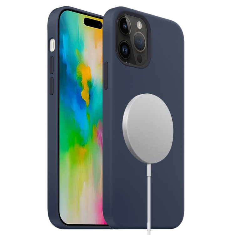 For iPhone 16 Pro Liquid Silicone Full Coverage MagSafe Phone Case(Navy Blue)
For iPhone 16 Pro Liquid Silicone Full Coverage MagSafe Phone Case(Navy Blue)