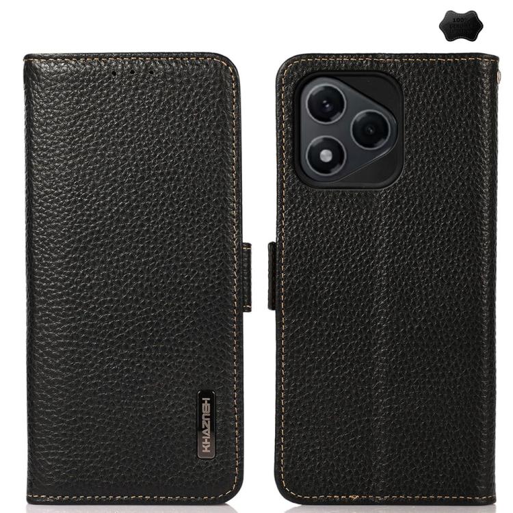 For Honor 400 Lite KHAZNEH Side-Magnetic Litchi Genuine Leather RFID Phone Case(Black)
For Honor 400 Lite KHAZNEH Side-Magnetic Litchi Genuine Leather RFID Phone Case(Black)
