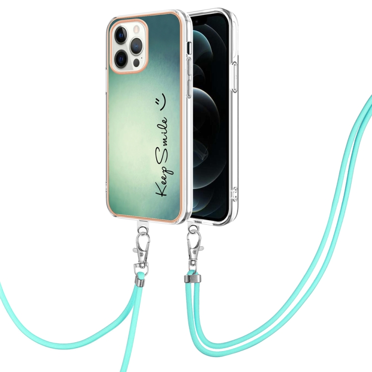 For iPhone 12 Pro Max Electroplating Dual-side IMD Phone Case with Lanyard(Smile)
For iPhone 12 Pro Max Electroplating Dual-side IMD Phone Case with Lanyard(Smile)