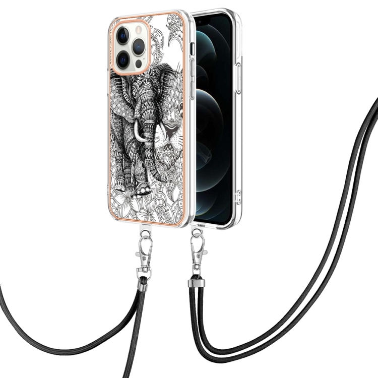 For iPhone 12 Pro Max Electroplating Dual-side IMD Phone Case with Lanyard(Totem Elephant)
For iPhone 12 Pro Max Electroplating Dual-side IMD Phone Case with Lanyard(Totem Elephant)