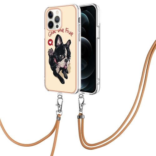 For iPhone 12 Pro Max Electroplating Dual-side IMD Phone Case with Lanyard(Lucky Dog)
For iPhone 12 Pro Max Electroplating Dual-side IMD Phone Case with Lanyard(Lucky Dog)