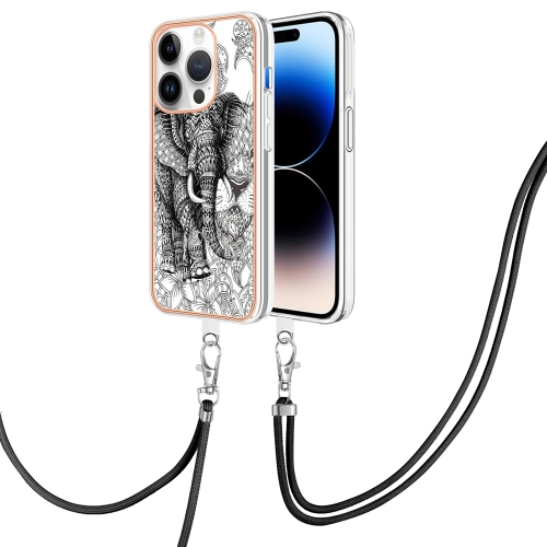 For iPhone 13 Pro Electroplating Dual-side IMD Phone Case with Lanyard(Totem Elephant)
For iPhone 13 Pro Electroplating Dual-side IMD Phone Case with Lanyard(Totem Elephant)