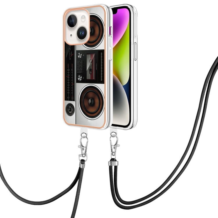 For iPhone 14 Plus Electroplating Dual-side IMD Phone Case with Lanyard(Retro Radio)
For iPhone 14 Plus Electroplating Dual-side IMD Phone Case with Lanyard(Retro Radio)