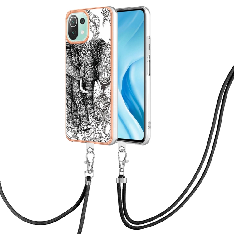 For Xiaomi Mi 11 Lite Electroplating Dual-side IMD Phone Case with Lanyard(Totem Elephant)
For Xiaomi Mi 11 Lite Electroplating Dual-side IMD Phone Case with Lanyard(Totem Elephant)
