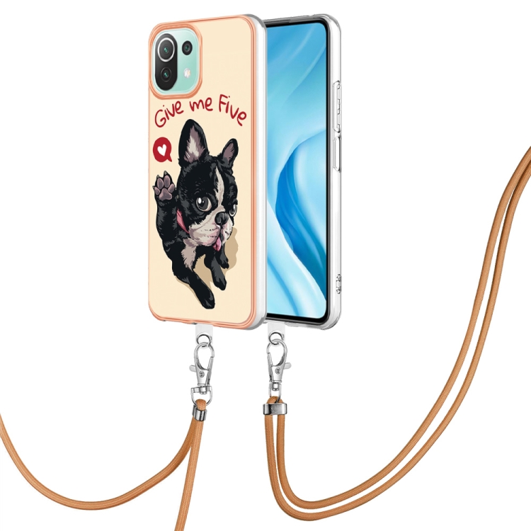 For Xiaomi Mi 11 Lite Electroplating Dual-side IMD Phone Case with Lanyard(Lucky Dog)
For Xiaomi Mi 11 Lite Electroplating Dual-side IMD Phone Case with Lanyard(Lucky Dog)