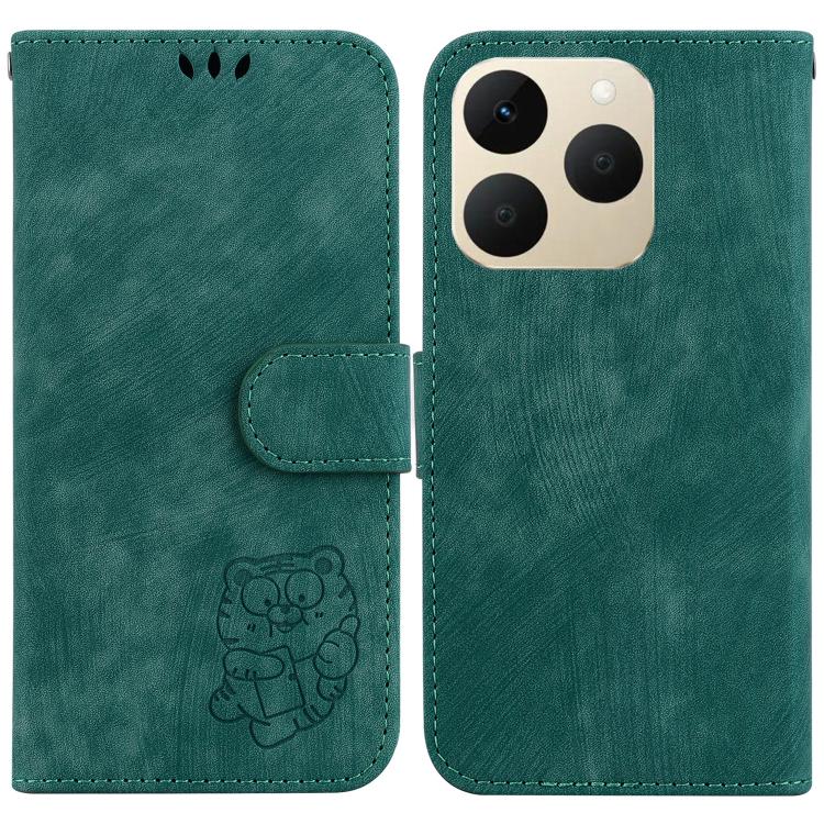 For Realme 15T 5G Little Tiger Embossed Leather Phone Case(Green) 
For Realme 15T 5G Little Tiger Embossed Leather Phone Case(Green)