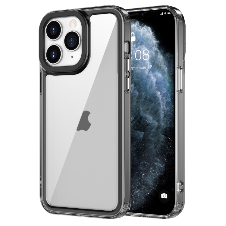 For iPhone 11 Pro Max Transparent Acrylic + TPU Shockproof Phone Case(Transparent Black)
For iPhone 11 Pro Max Transparent Acrylic + TPU Shockproof Phone Case(Transparent Black)