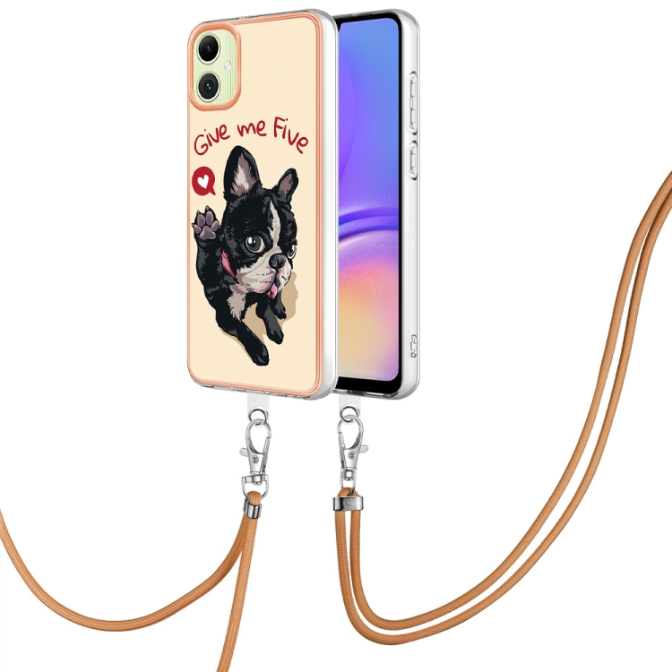 For Samsung Galaxy A05 Electroplating Dual-side IMD Phone Case with Lanyard(Lucky Dog)
For Samsung Galaxy A05 Electroplating Dual-side IMD Phone Case with Lanyard(Lucky Dog)