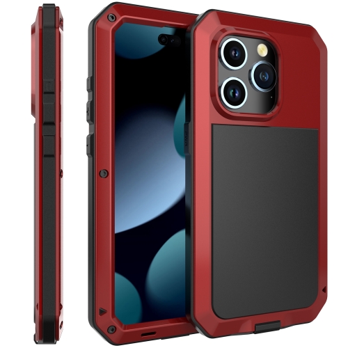 For iPhone 15 Pro Shockproof Life Waterproof Dust-proof Metal + Silicone Phone Case(Red)
For iPhone 15 Pro Shockproof Life Waterproof Dust-proof Metal + Silicone Phone Case(Red)