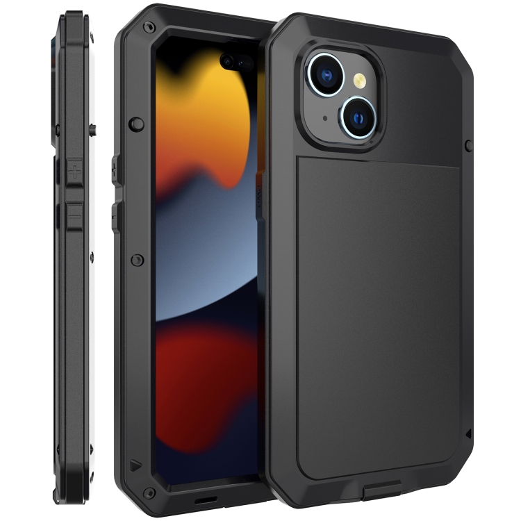 For iPhone 15 Shockproof Life Waterproof Dust-proof Metal + Silicone Phone Case(Black)
For iPhone 15 Shockproof Life Waterproof Dust-proof Metal + Silicone Phone Case(Black)