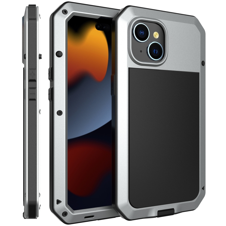 For iPhone 15 Shockproof Life Waterproof Dust-proof Metal + Silicone Phone Case(Silver)
For iPhone 15 Shockproof Life Waterproof Dust-proof Metal + Silicone Phone Case(Silver)