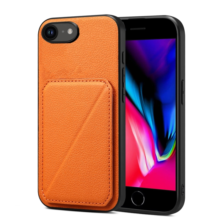 For iPhone SE 2022 / 2020 / 8 / 7 Imitation Calfskin Leather Back Phone Case with Holder(Orange)
For iPhone SE 2022 / 2020 / 8 / 7 Imitation Calfskin Leather Back Phone Case with Holder(Orange)