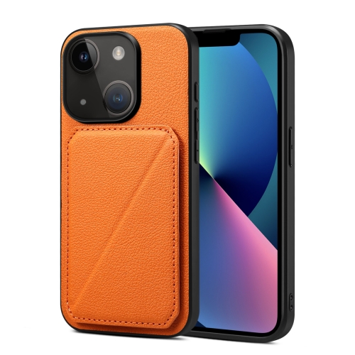 For iPhone 13 Imitation Calfskin Leather Back Phone Case with Holder(Orange)
For iPhone 13 Imitation Calfskin Leather Back Phone Case with Holder(Orange)