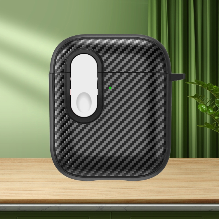 For AirPods 2 / 1 Carbon Fiber Texture Wireless Earphones Case with Security Lock(White)
For AirPods 2 / 1 Carbon Fiber Texture Wireless Earphones Case with Security Lock(White)